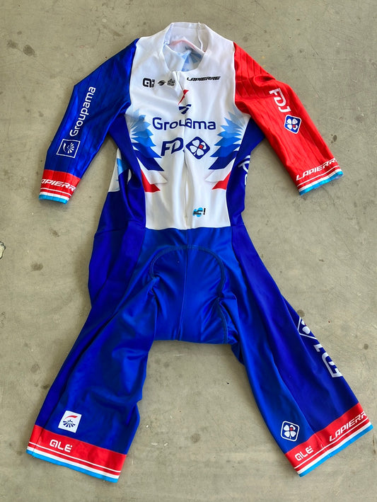 Aero TT Suit Time Trial Skinsuit | Ale | FDJ Française des Jeux | Pro-Issued Cycling Kit