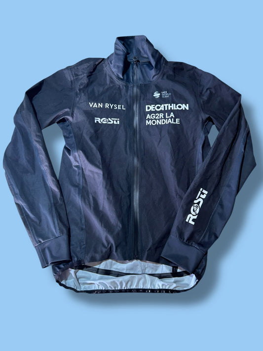 Rain Jacket Cape Winter Waterproof| Decathlon AG2R La Mondiale  | Rosti | Pro Cycling Kit