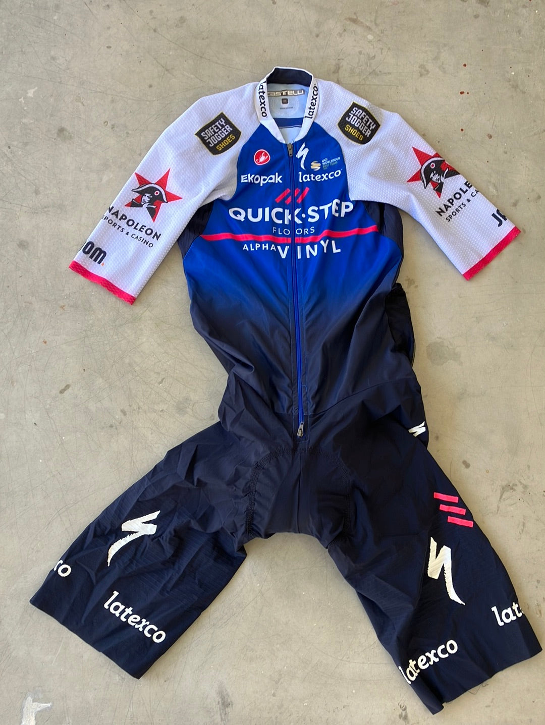 Race suit / Aerosuit  | Castelli| Blue | Quick-Step Alpha Vinyl / Soudal  | Pro Cycling Kit