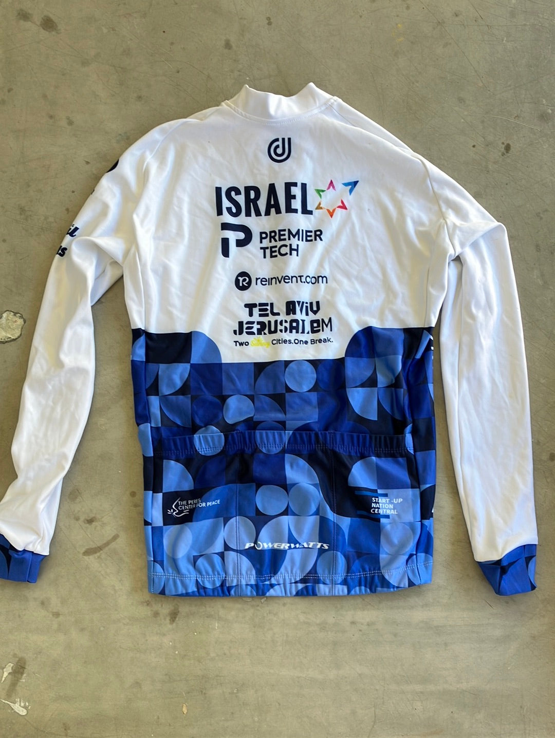 Long Sleeve Thermal Winter Jersey Cycling | Ekoi | Blue | Israel Premier Tech IPT | Pro Cycling Kit