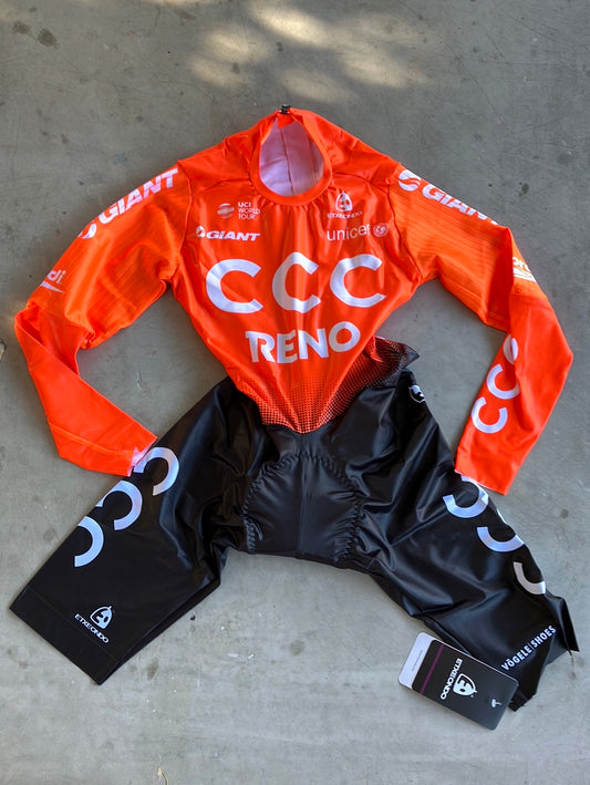 TT Suit Time Trial Race Suit Aerosuit Skinsuit Long Sleeve |Extendo |CCC Reno Giant |Pro Cycling Kit