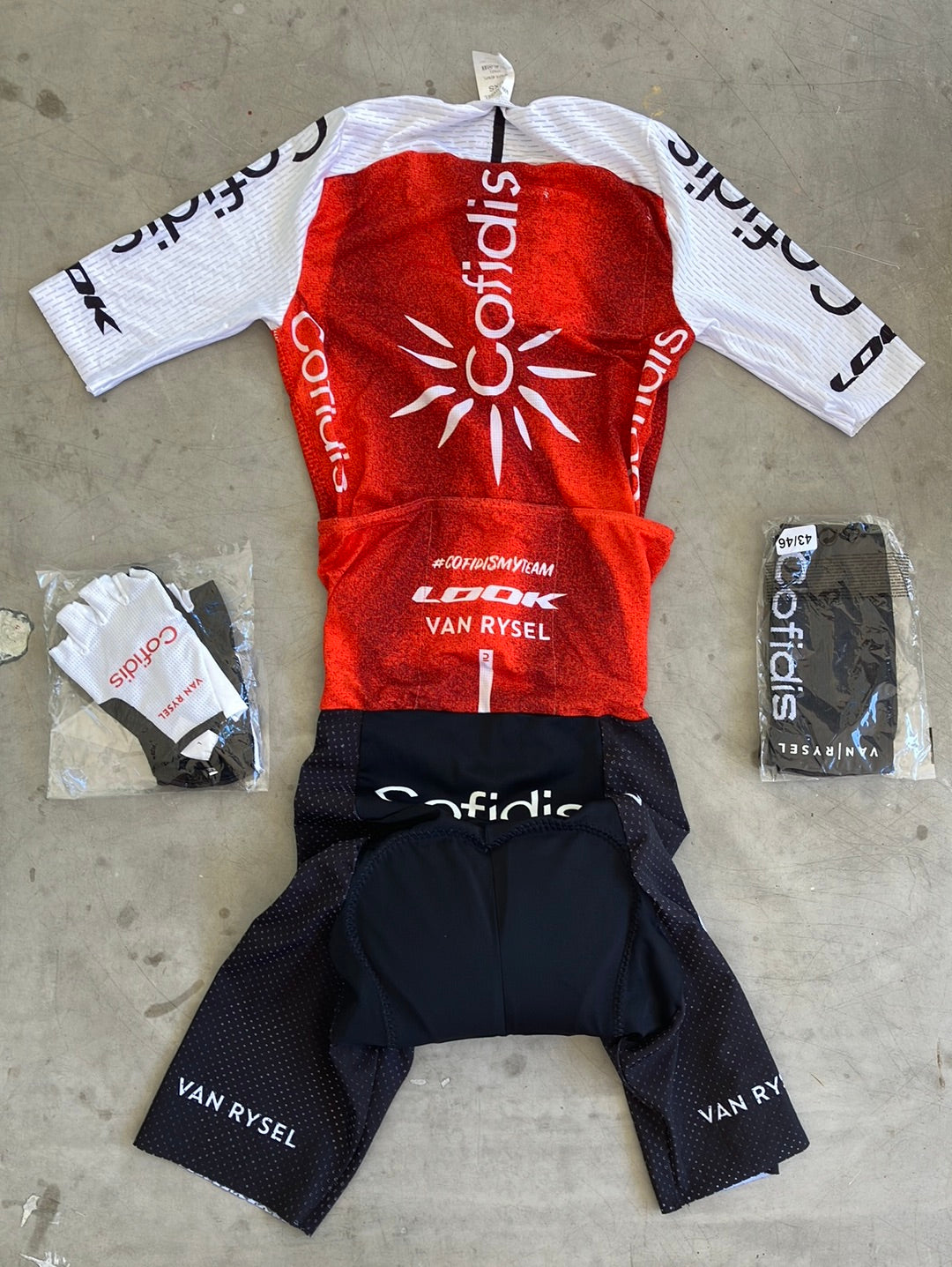 Cofidis | Van Rysel Bundle - Summer Race Suit, Gloves & Socks | Pro-Issued Pro Team Kit