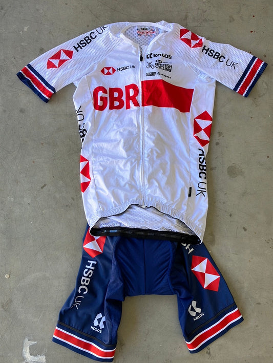 Short Sleeve Summer Jersey & Bib Shorts,  Cycling Bundle | Kalas | Team GB Great Britain - British Cycling GBR | Pro Cycling Kit