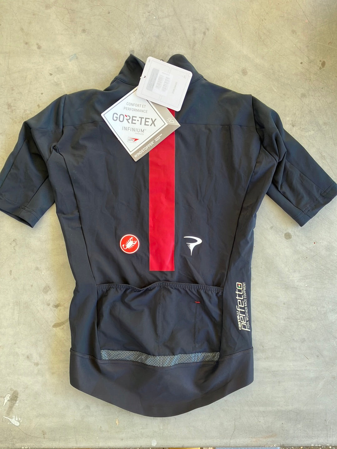 Perfetto ROS Jersey Gore-tex Short Sleeve Gabba | Castelli | Ineos Grenadiers Pro-Issued Cycling Kit