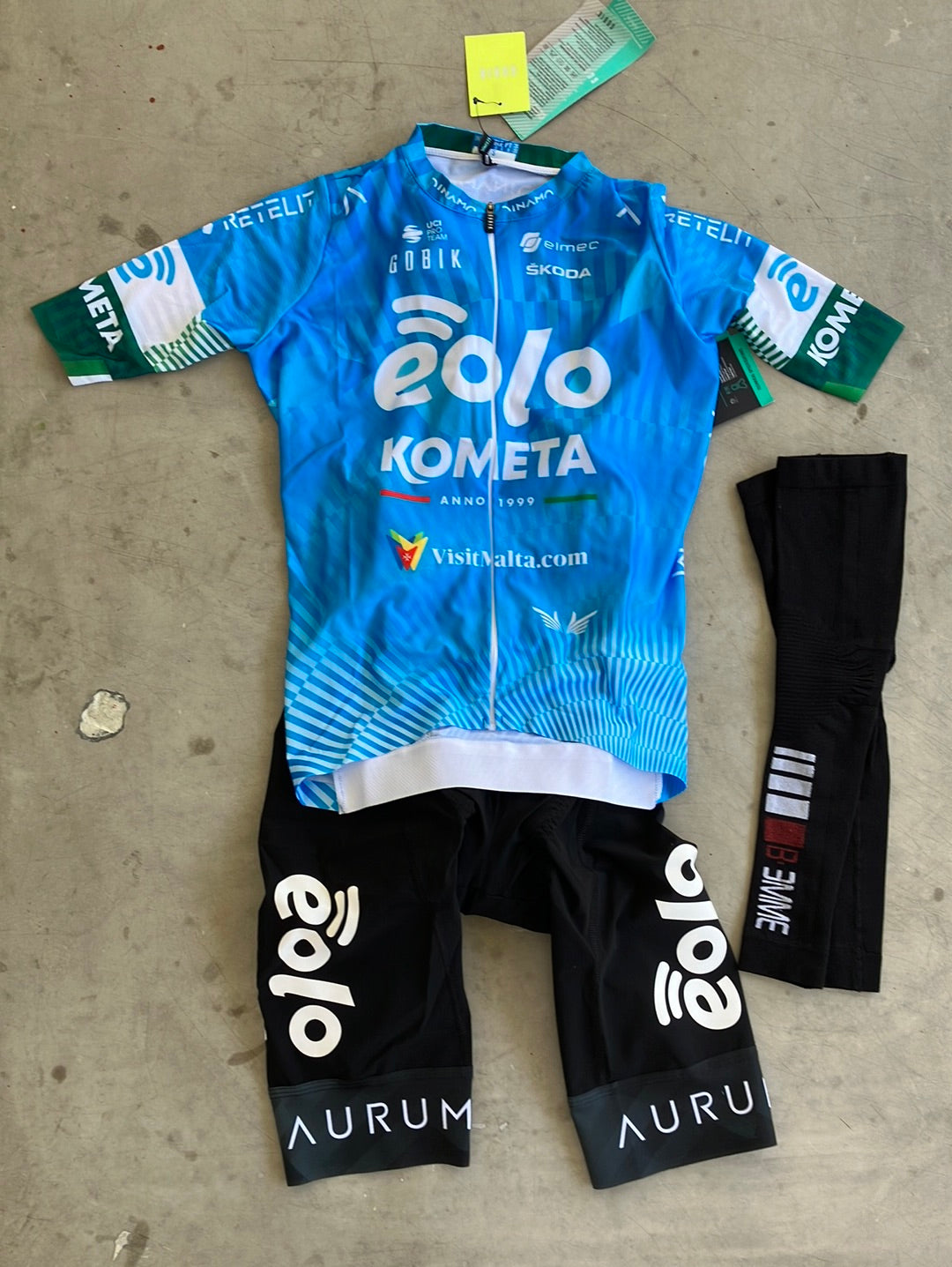 Jersey, Bib Shorts & Arm Warmers Bundle | Gobik | Eolo Kometa | Pro-Issued Cycling Kit