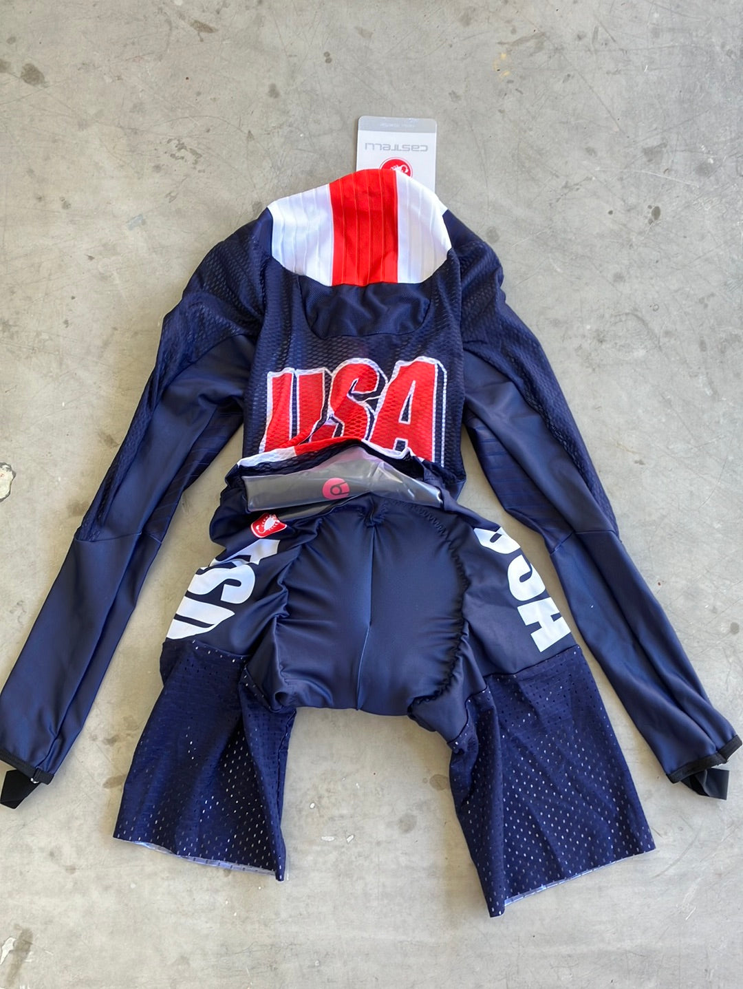 Bodypaint 3.3 Speedsuit Long Sleeve TT Suit | Castelli | USA Men National Team | Pro-Issued Cycling Kit