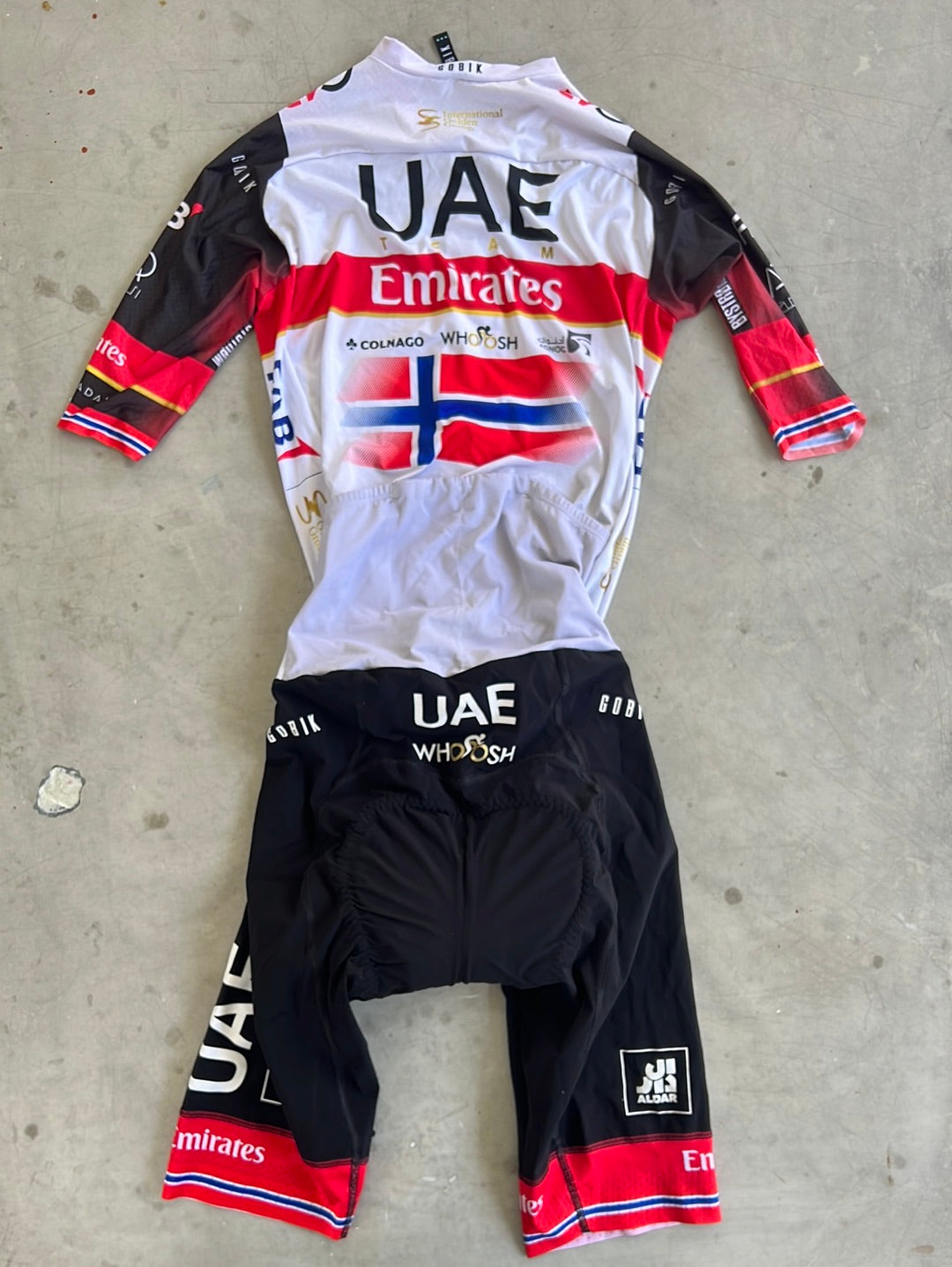 Race Suit - Norwegian National Champion | Champion System | UAE Emirates | Pro-Issued Cycling Kit