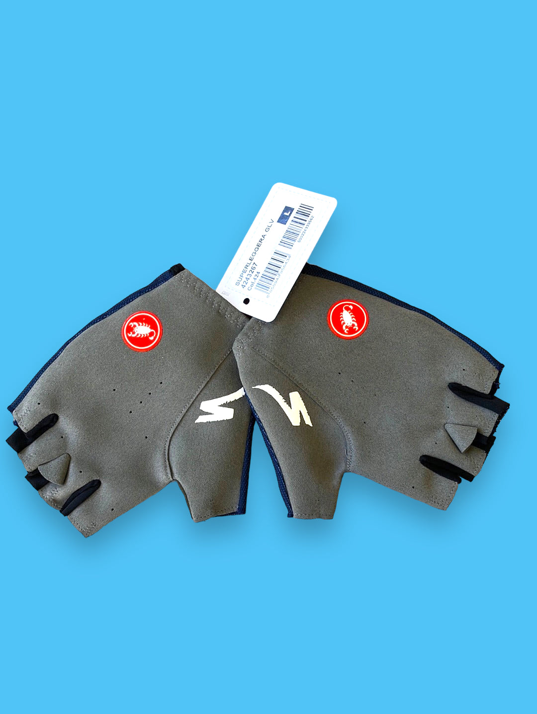 Gloves Mitts team Issued Superleggera| Castelli| Blue | Quick-Step Alpha Vinyl / Soudal  | Pro Cycling Kit