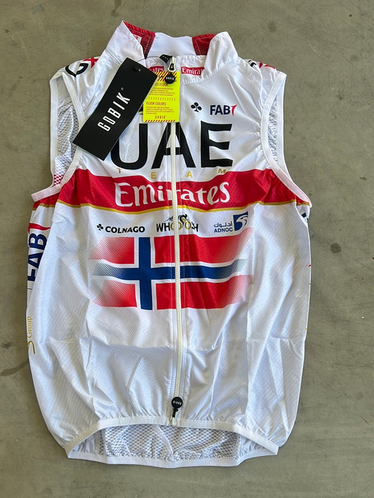 Light Wind Vest / Gilet - Norwegian National Champion | Gobik | UAE Emirates | Pro-Issued Cycling Kit