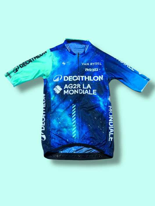 Aero Jersey FELIX GALL Short Sleeve Summer Racing Maillot   | Decathlon AG2R La Mondiale  | Rosti | Pro Cycling Kit