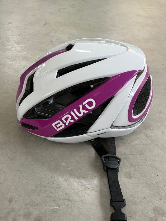 Bardiani | Briko Quasar Road Helmet | White | M | Pro-Issued Team Kit