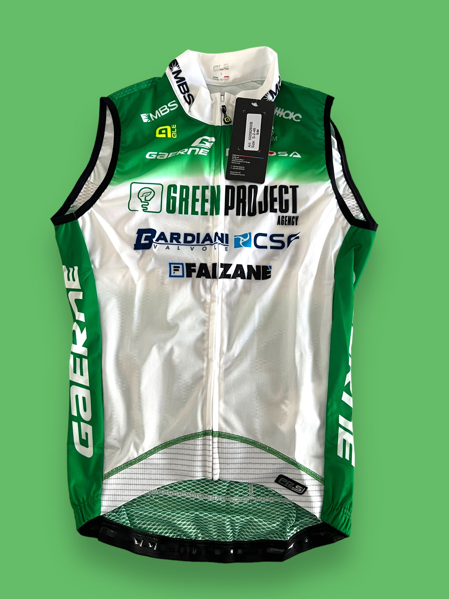 Wind Vest / Gilet | Ale | Bardiani Green Project Pro Team | Pro Cycling Kit