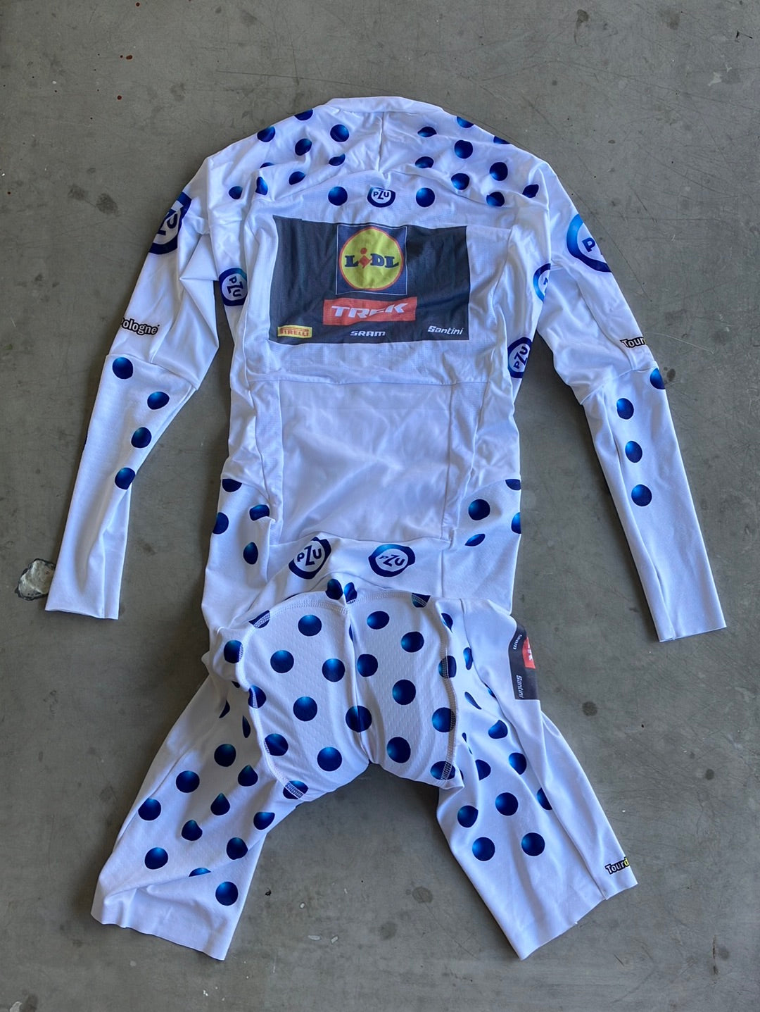 Long Sleeve TT Suit - Tour de Pologne Polka Dot Special Edition | Santini | Lidl Trek | Pro Cycling Kit