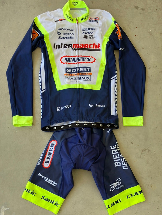 Long Sleeve Thermal Jersey and Bib Short - Rider issued bundle  |Santic | Intermarche Wanty Gobert |Pro Cycling Ki