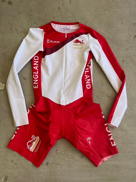 TT Suit Time Trial National Team England Commonwealth Games Rider-Issued | Kukri | Team England  | Pro Cycling Kit