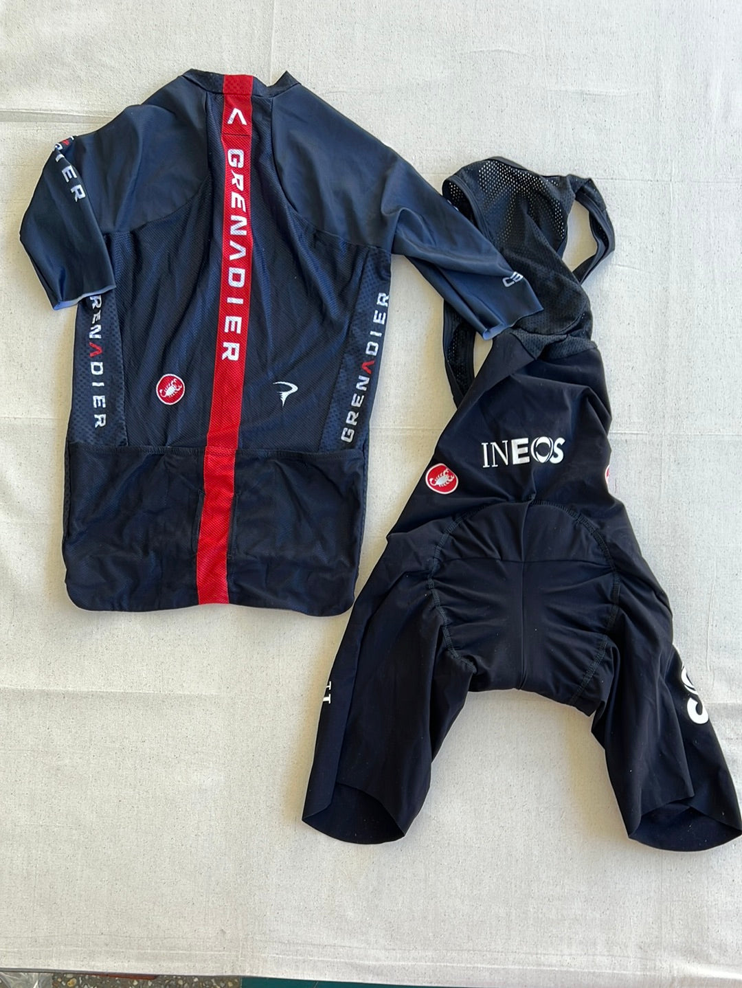 Cycling Kit Bundle - Summer Jersey & Bib Shorts | Castelli | Ineos Grenadiers | Pro-Issued Cycling Kit