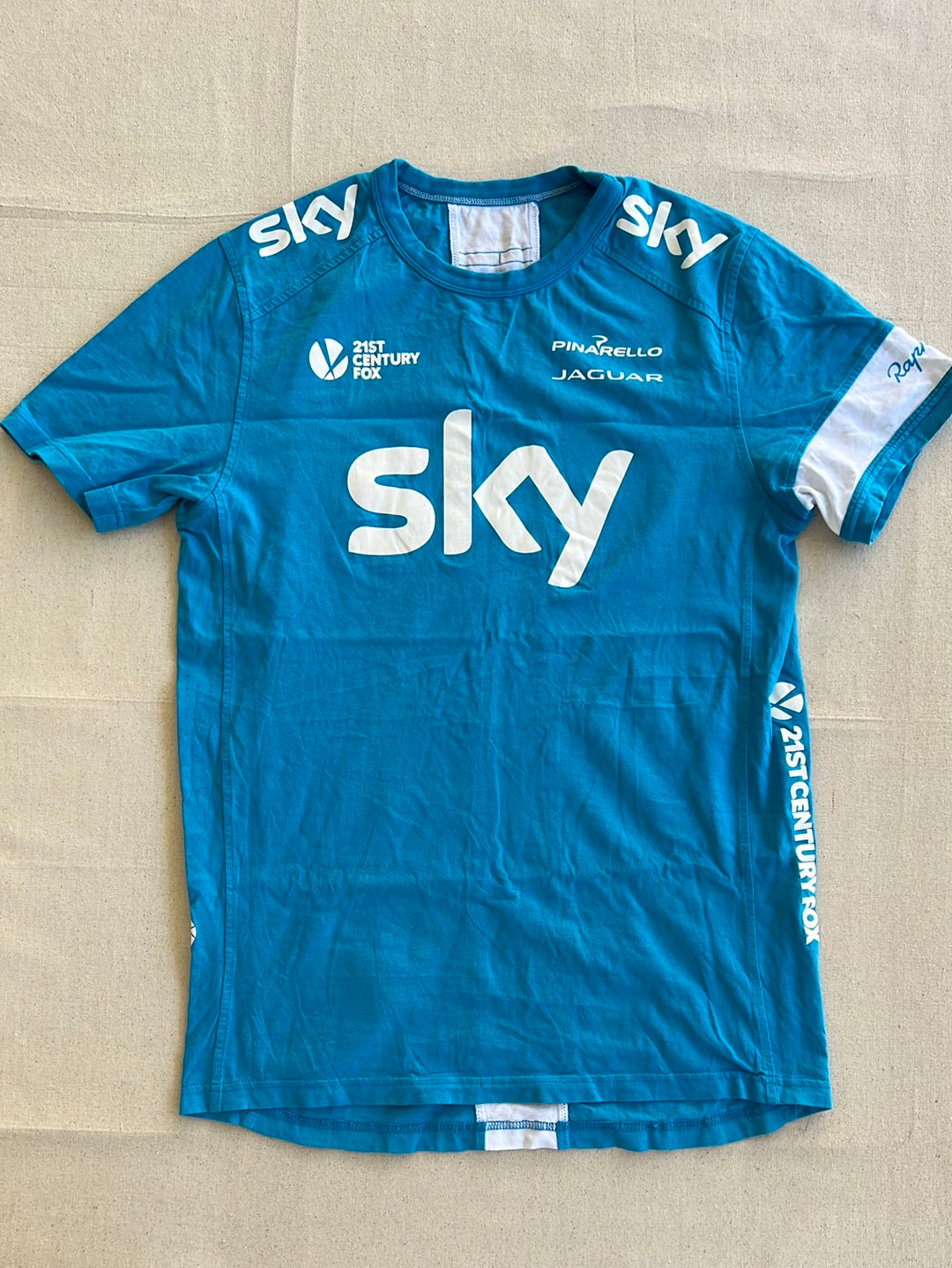 Casual T-Shirt Short Sleeve | Rapha | Team Sky | Pro Cycling Kit