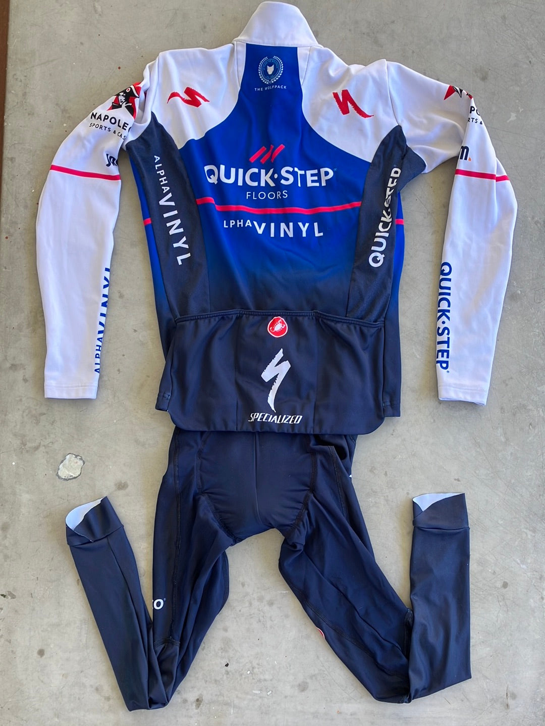 Soudal / Deceuninck Quick-Step | Castelli Winter Bundle - Thermal Jersey & Padded Tights | Pro-Issued Team Kit