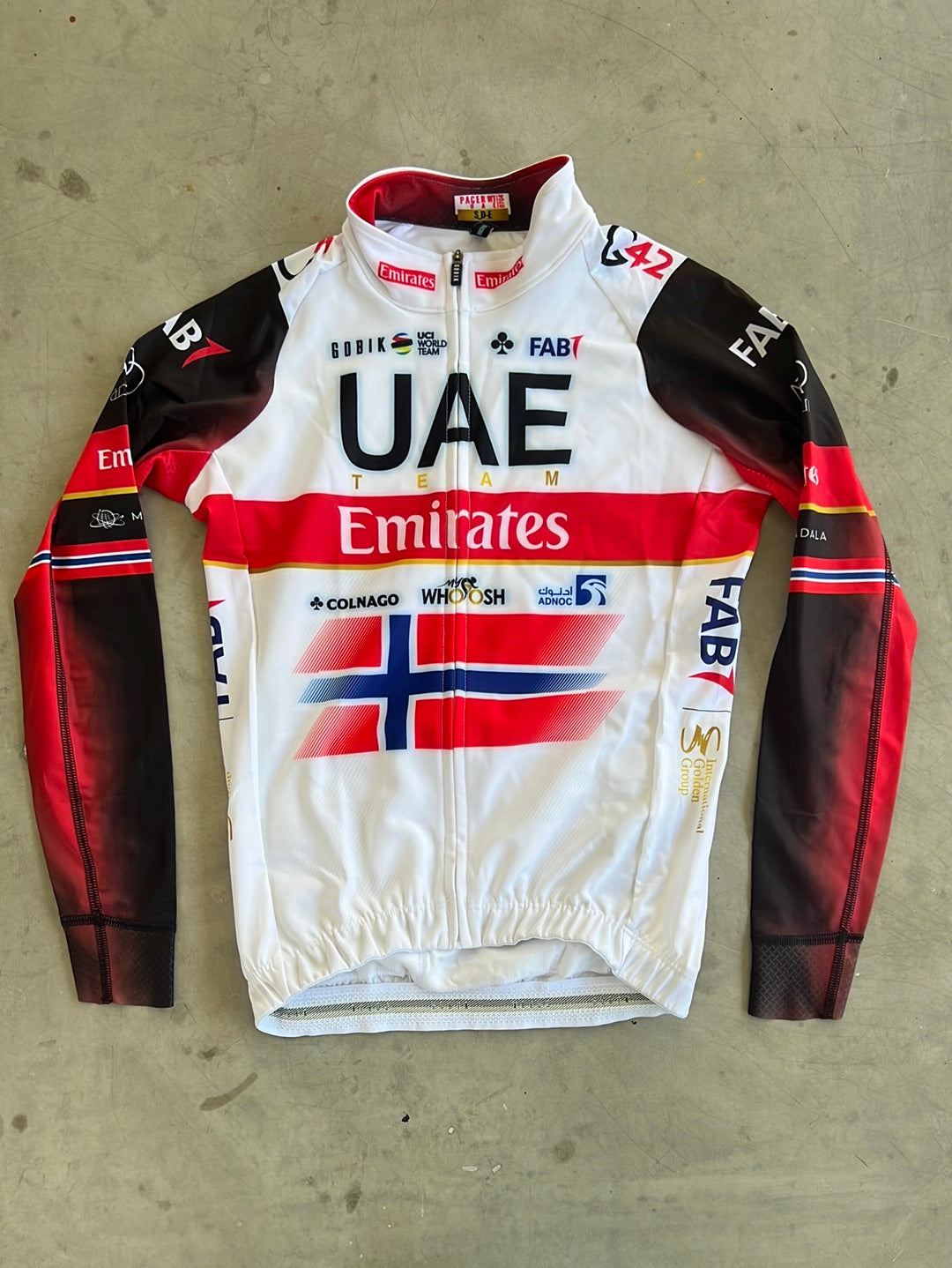 Long Sleeve Jersey - Norwegian National Champion | Gobik | UAE Emirates | Pro-Issued Cycling Kit