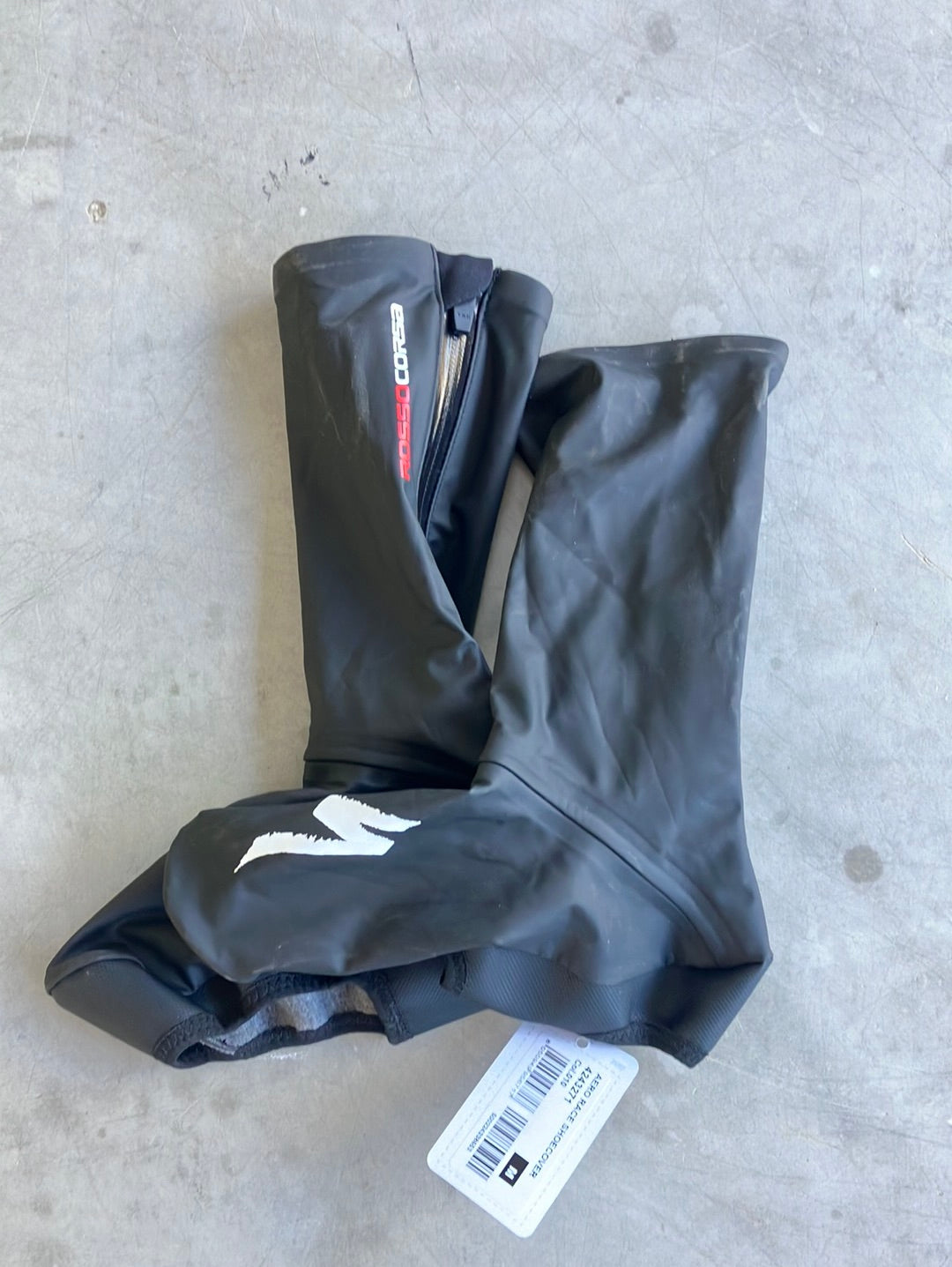 Aero Race Shoe Covers / Overshoes | Castelli | Soudal / Deceuninck Quick-Step | Pro-Issued Cycling Kit