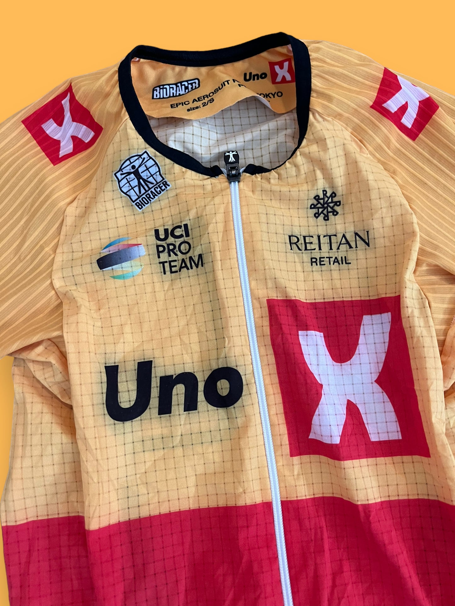 Aero Road Suit European Champion Bands | Bioracer | Uno-X Pro Team | Pro Cycling Kit