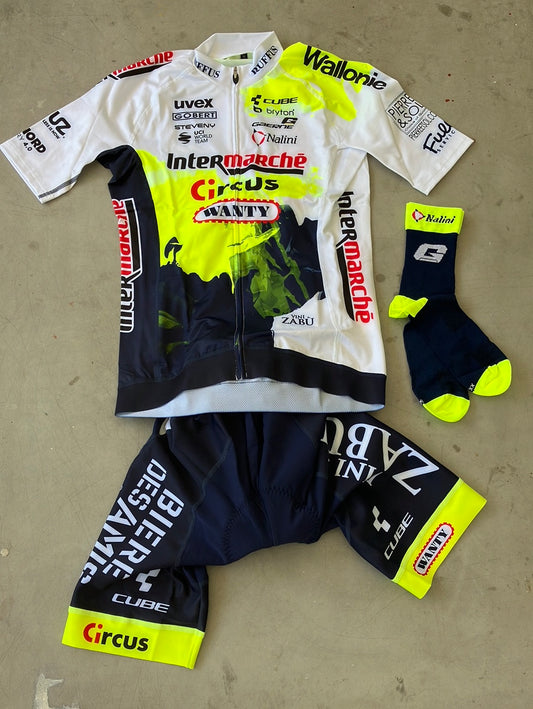 Jersey and Thermal Bib Shorts Bundle | Nalini | Intermarche Wanty Gobert | Pro Team Cycling Kit