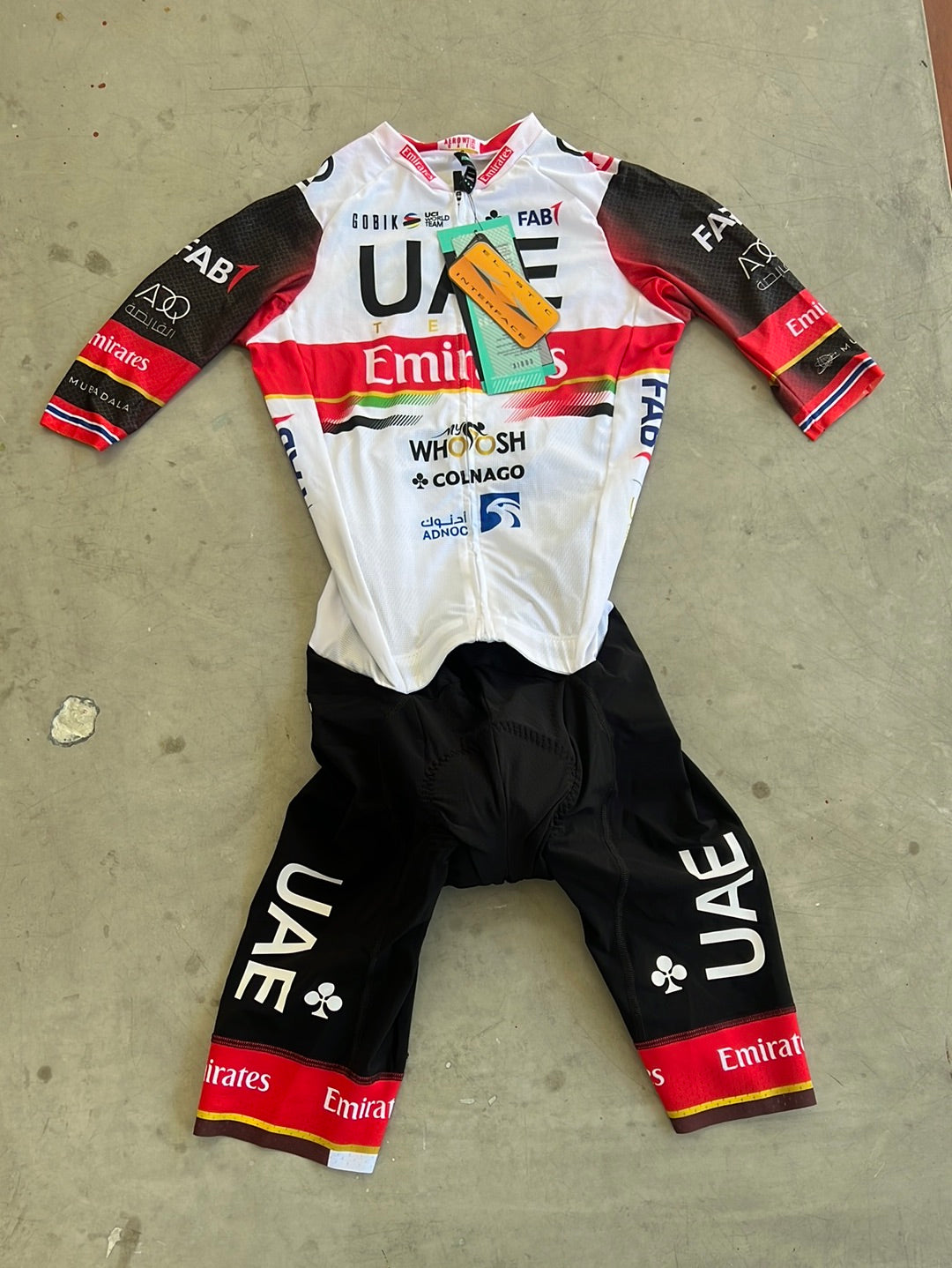 Road Suit with Norwegian Champion Bands | Gobik | UAE Emirates | Pro-Issued Cycling Kit