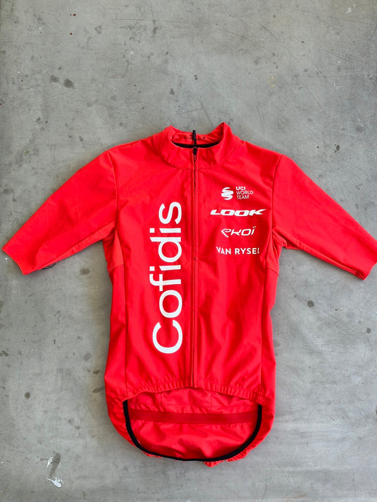 Cofidis | Van Rysel Short Sleeve Gabba Jacket | Red | Pro-Issued Pro Team Kit