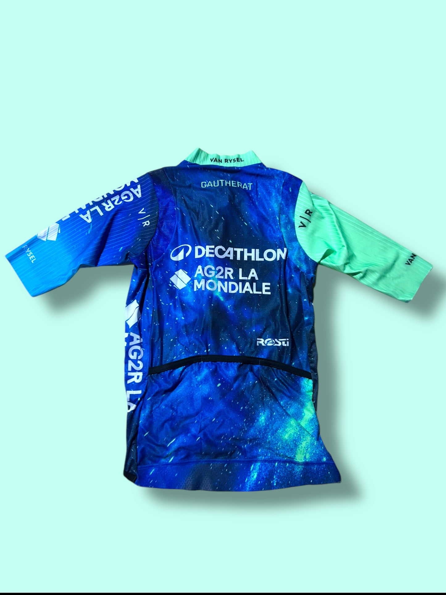 Aero Jersey GAUTHERAT Short Sleeve Racing Maillot   | Decathlon AG2R La Mondiale  | Rosti | Pro Cycling Kit