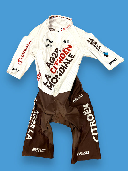 TT Suit Short Sleeve Aero Suit | NoPinz | AG2R Citroen | Pro Cycling Kit