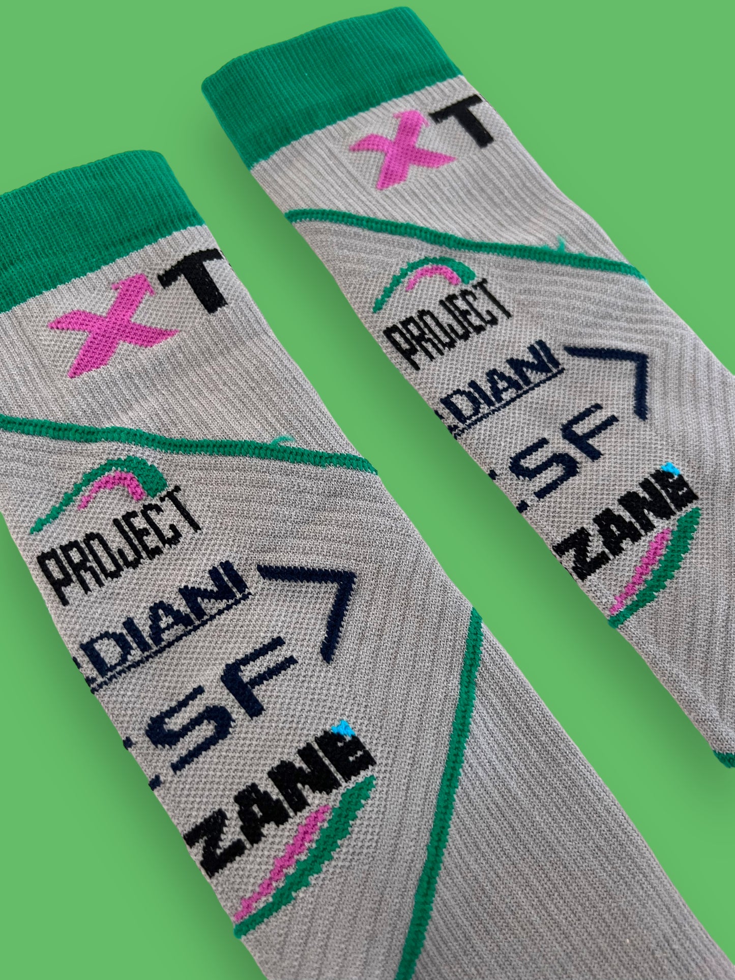 Casual Compression Socks | X-Tech | Bardiani Green Project Pro Team | Pro Cycling Kit