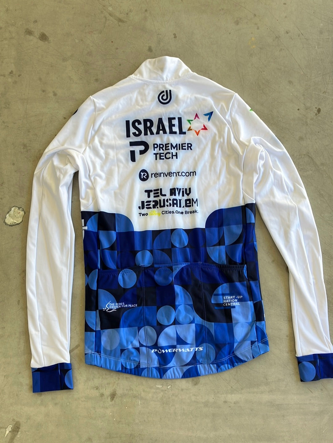 Long Sleeve Lightweight Jersey Cycling | Ekoi | Blue | Israel Premier Tech IPT | Pro Cycling Kit