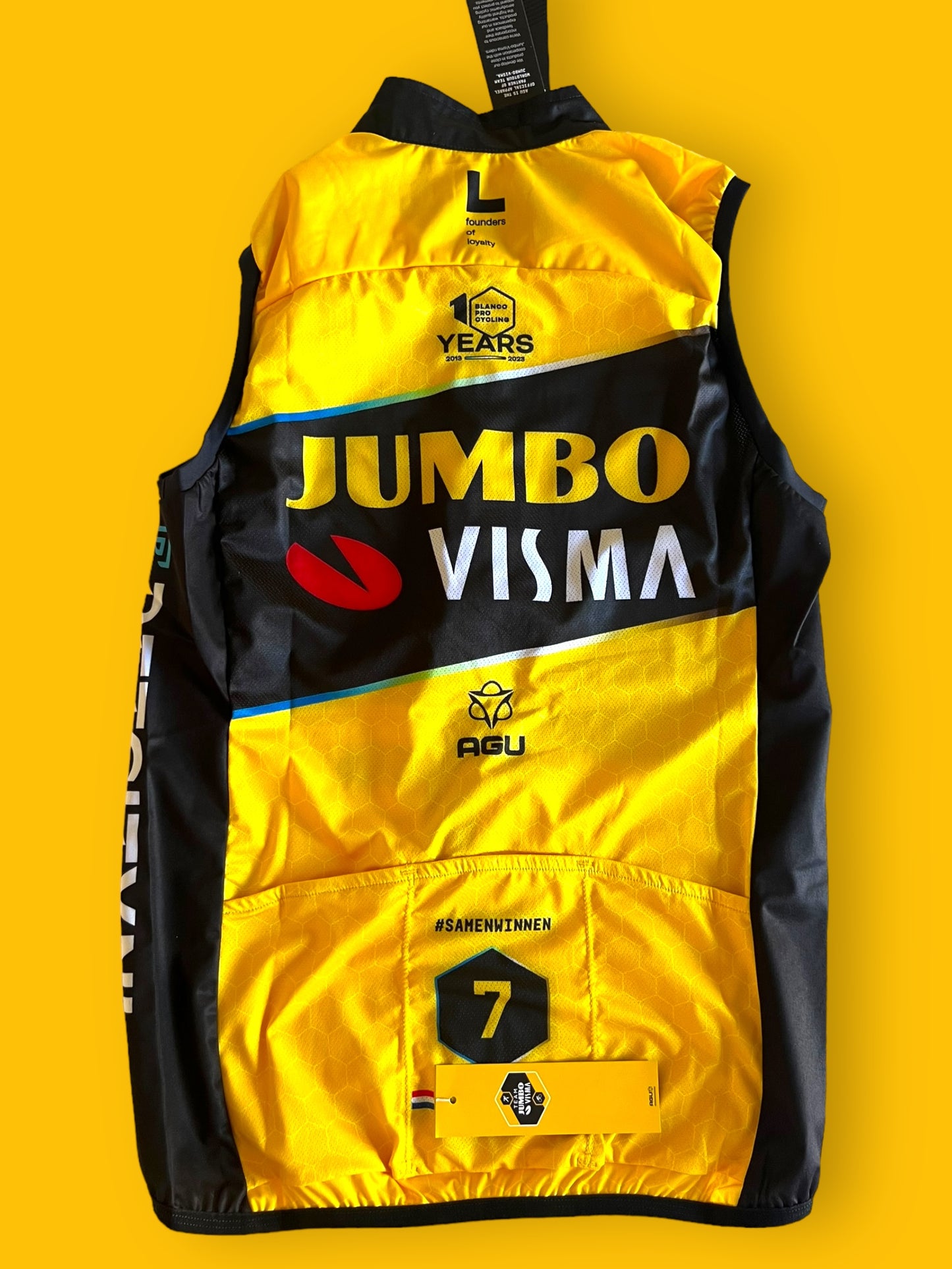 Wind Vest / Gilet | Agu | Jumbo Visma | Pro Cycling Kit