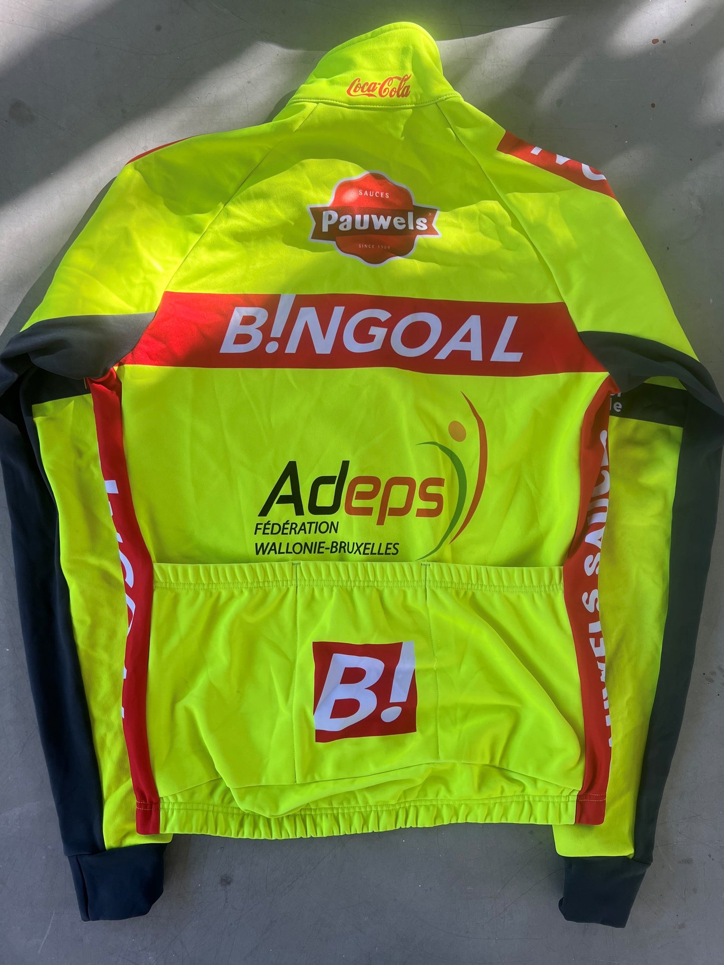 Bingoal | Vermarc Winter Jacket | Yellow | S | Rider-Issued Pro Team Kit