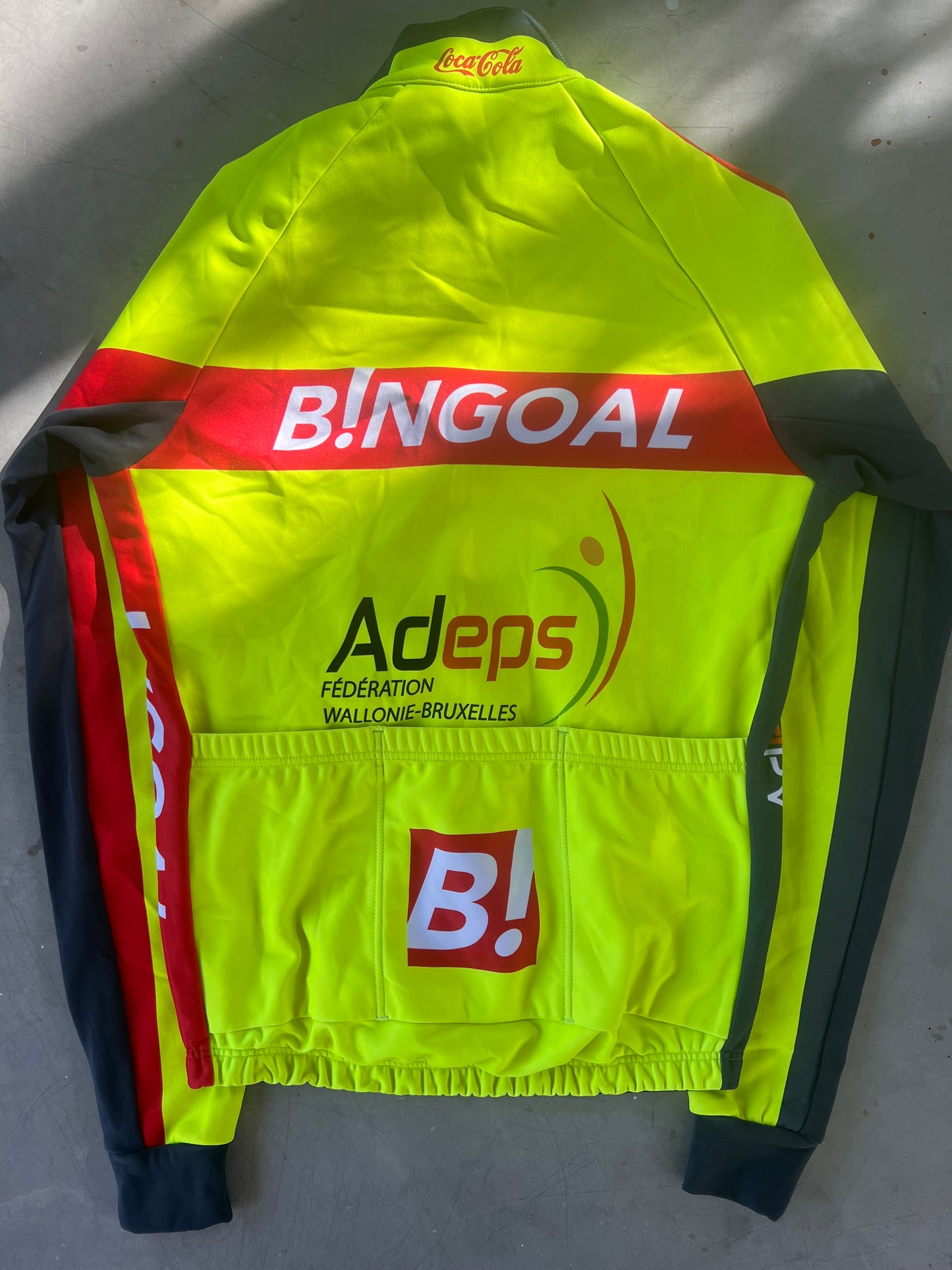 Bingoal | Vermarc Winter Jacket | Yellow | S | Rider-Issued Pro Team Kit