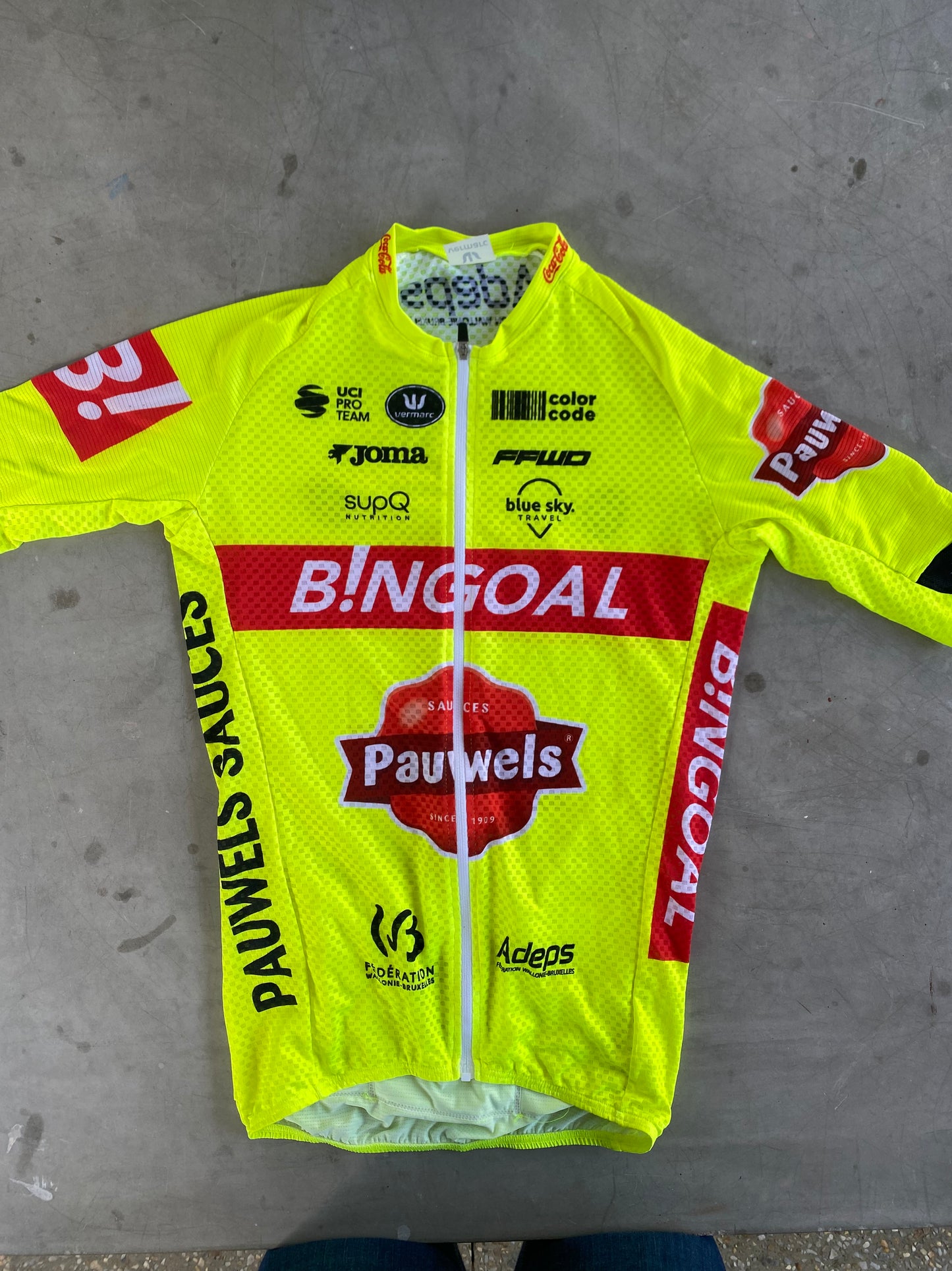 Bingoal | Vermarc Bundle - Jersey, Bibs, Thermal Gilet, etc | S | Rider-Issued Pro Team Kit