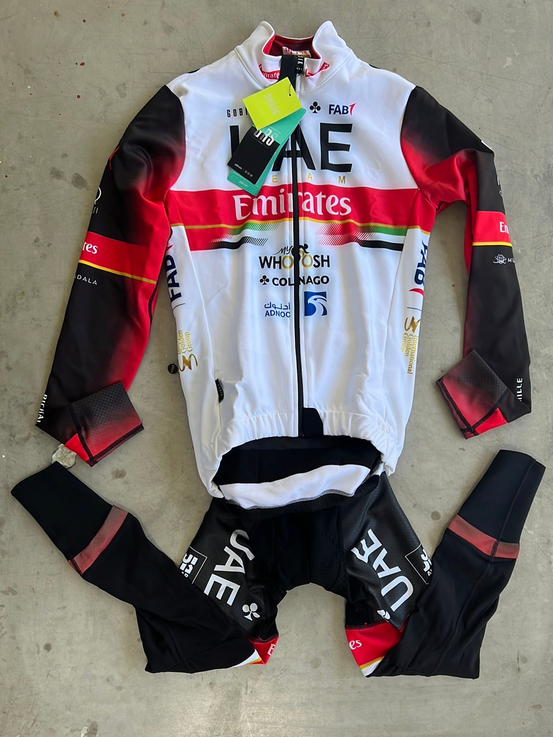 Cycling Kit Bundle - Winter Jacket & Padded Tights | Gobik | UAE Emirates | Pro-Issued Cycling Kit