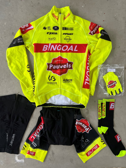 Bingoal | Vermarc Bundle - Jacket, Thermal Bibs, Socks, etc | S | Rider-Issued Pro Team Kit