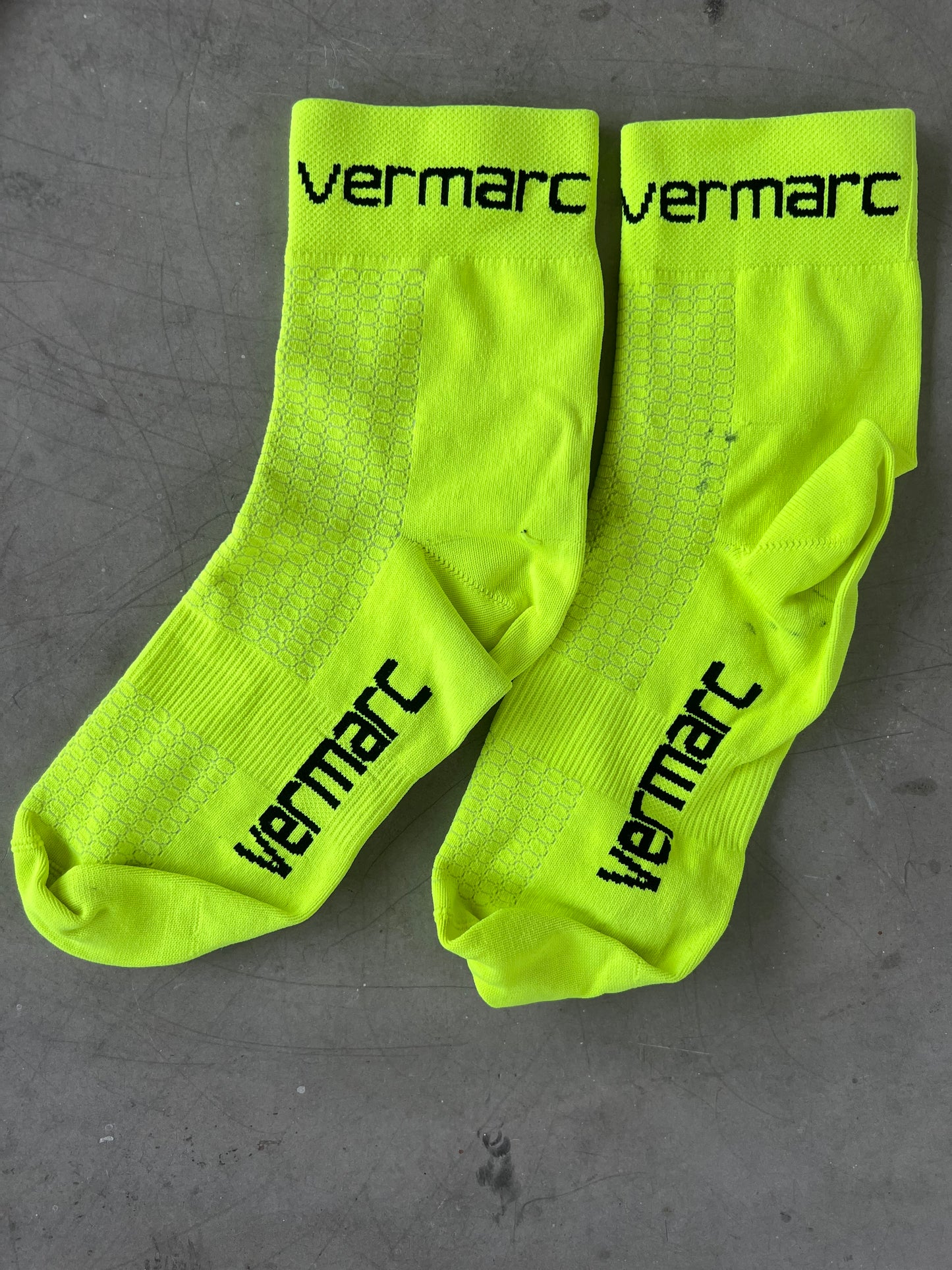 Bingoal | Vermarc Race Socks | Yellow | L | Rider-Issued Pro Team Kit