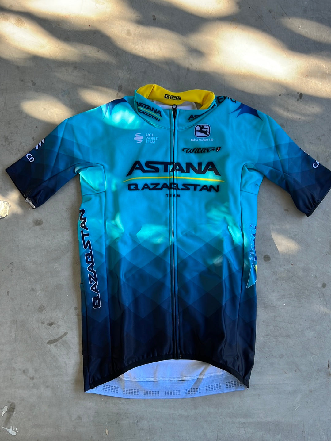 'G-Shield' Winter Jersey Thermal Short Sleeve | Giordana | Astana Qazaqstan | Pro-Issued Cycling Kit