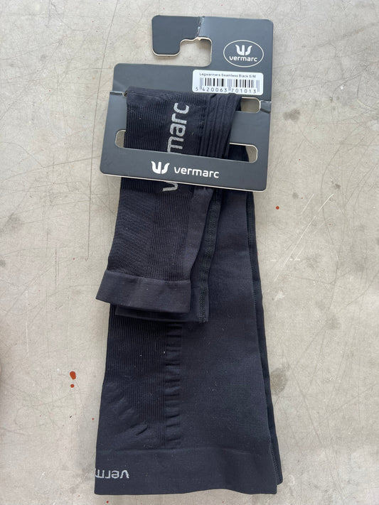 Bingoal | Vermarc Seamless Leg Warmers | Black | S/M | Rider-Issued Pro Team Kit