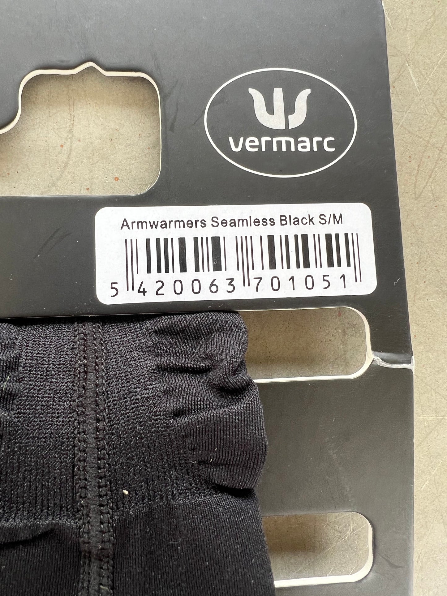 Bingoal | Vermarc Seamless Arm Warmers | Black | S/M | Rider-Issued Pro Team Kit