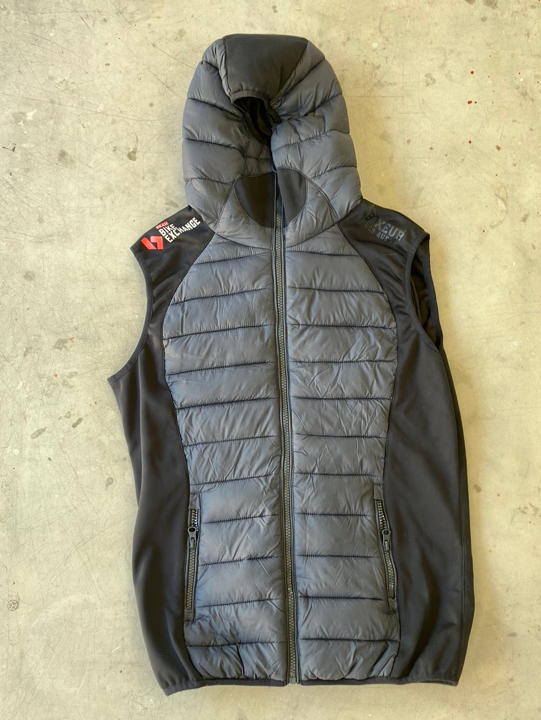 Casual Hooded Vest / Gilet Thermal Padded Jacket team-Issued | Giordana | Bianchi Bike Exchange | Pro Cycling Kit
