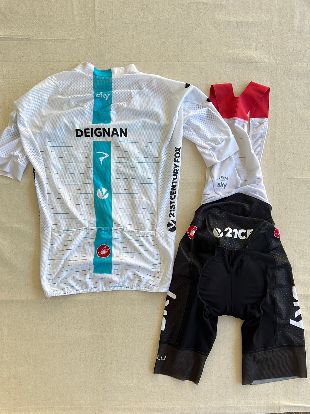 Cycling Kit Bundle - Summer Jersey & Bib Shorts | Castelli | Team Sky | Pro Cycling Kit