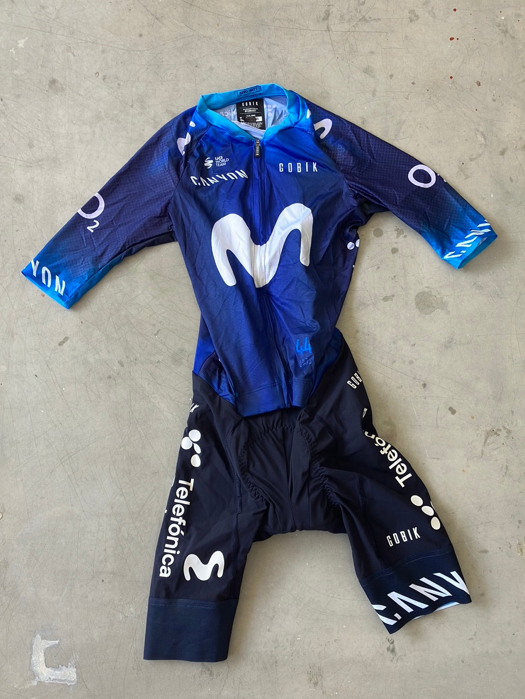 Short Sleeve Aero Road Suit | Gobik | Blue | Movistar | Pro Kit