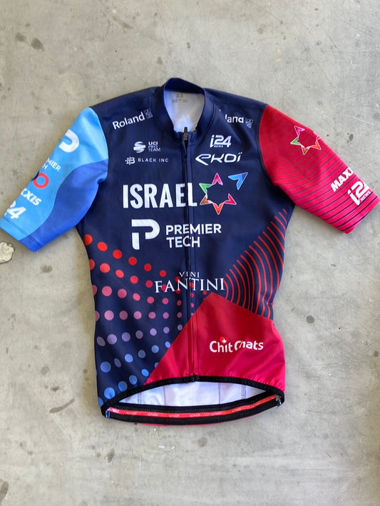 Short Sleeve Midweight Thermal Jersey Cycling | Ekoi | Blue | Israel Premier Tech IPT | Pro Cycling Kit