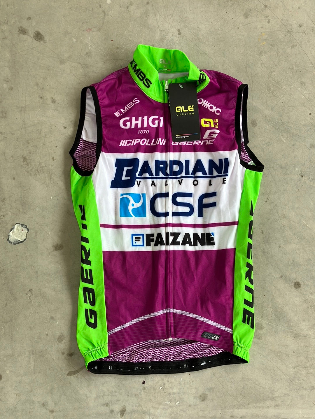 Bardiani | Ale - Wind Vest / Gilet | S | Pro-Issued Team Kit