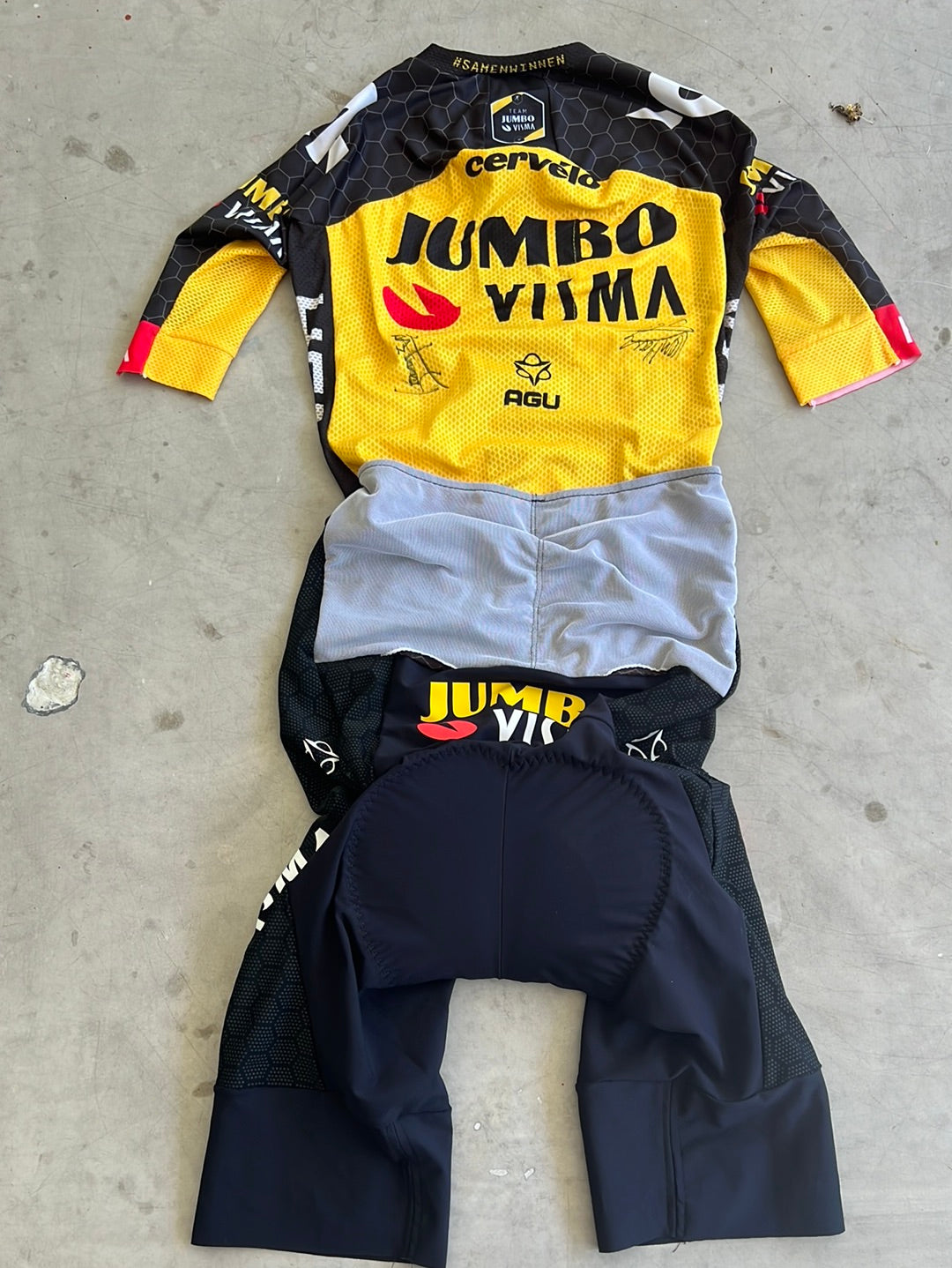 Jumbo Visma Signed Roadsuit / Aero suit  | Agu | Jumbo Visma  | Pro Cycling Kit