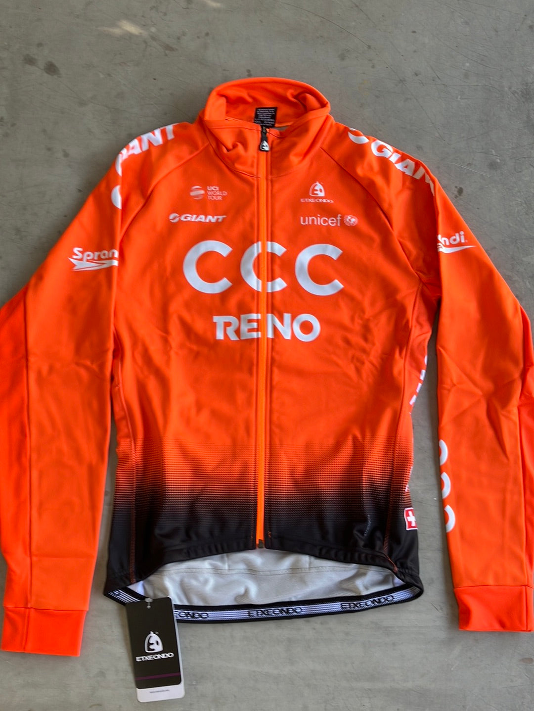 Thermal Winter Jacket Long Sleeve Gore Windstopper  |Extendo |CCC Reno Giant |Pro Cycling Kit