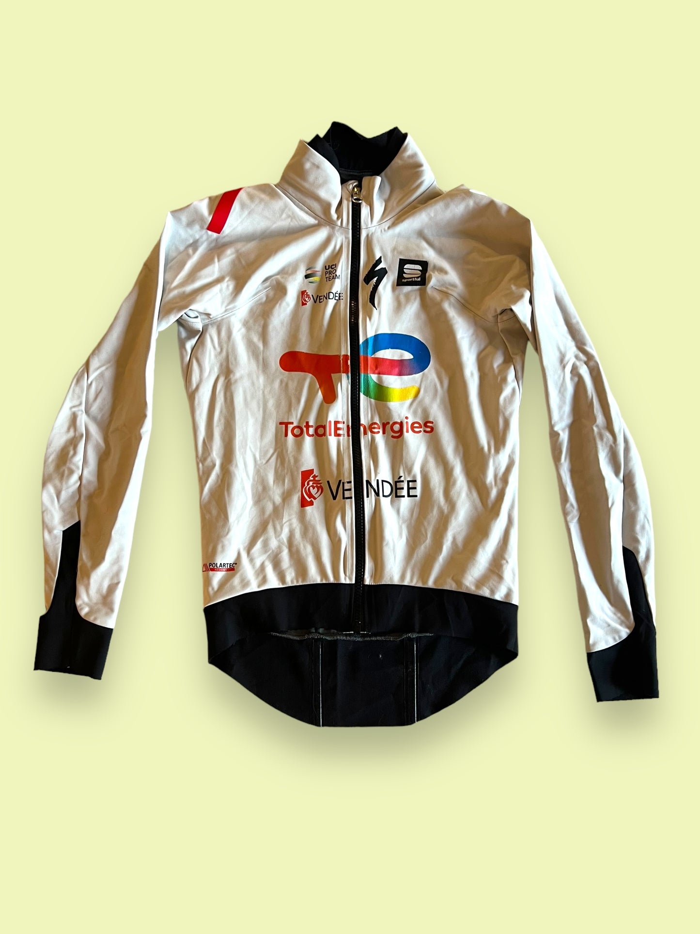 Light Winter Jacket Polartec Waterproof | Sportful | Total Energies | Pro Cycling Kit